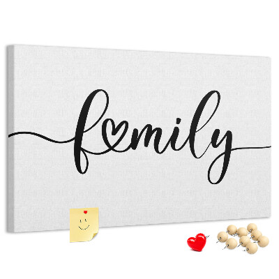 Tableau en liège Liens familiaux dans un style élégant