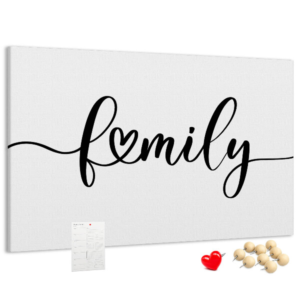 Tableau en liège Liens familiaux dans un style élégant