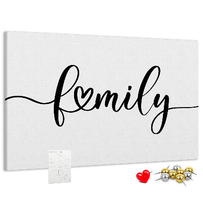 Tableau en liège Liens familiaux dans un style élégant