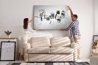 Tableau en liège Liens familiaux dans un style élégant