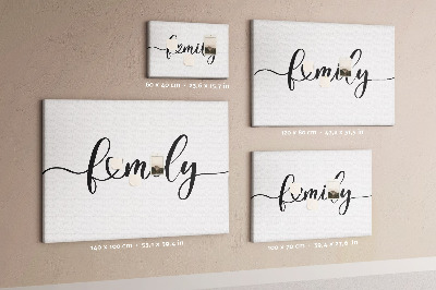 Tableau en liège Liens familiaux dans un style élégant