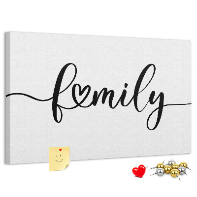 Tableau en liège Liens familiaux dans un style élégant