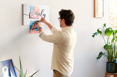 Tableau en liège Liens familiaux dans un style élégant