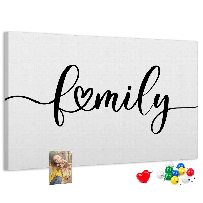 Tableau en liège Liens familiaux dans un style élégant