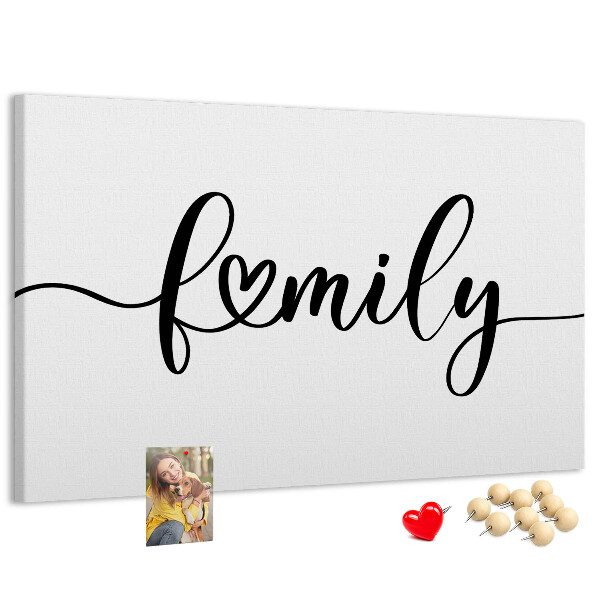 Tableau en liège Liens familiaux dans un style élégant