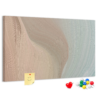 Tableau de liège Des vagues délicates dans des tons pastel