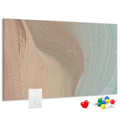 Tableau de liège Des vagues délicates dans des tons pastel