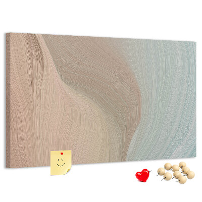 Tableau de liège Des vagues délicates dans des tons pastel
