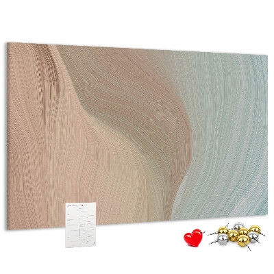 Tableau de liège Des vagues délicates dans des tons pastel