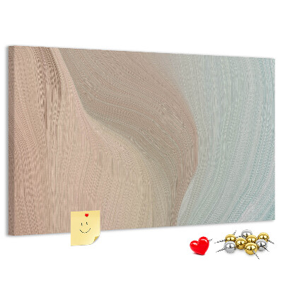 Tableau de liège Des vagues délicates dans des tons pastel