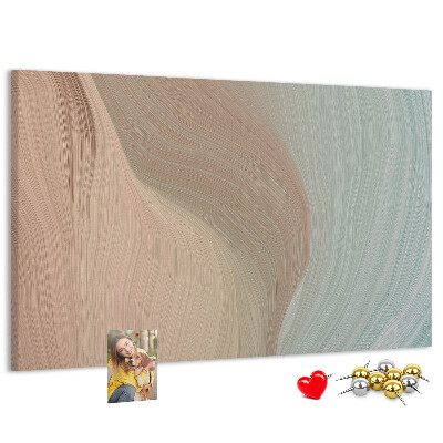 Tableau de liège Des vagues délicates dans des tons pastel