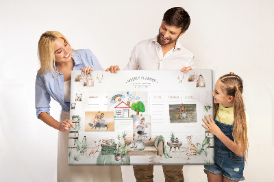 Tableau affichage liège Agenda hebdomadaire à la maison