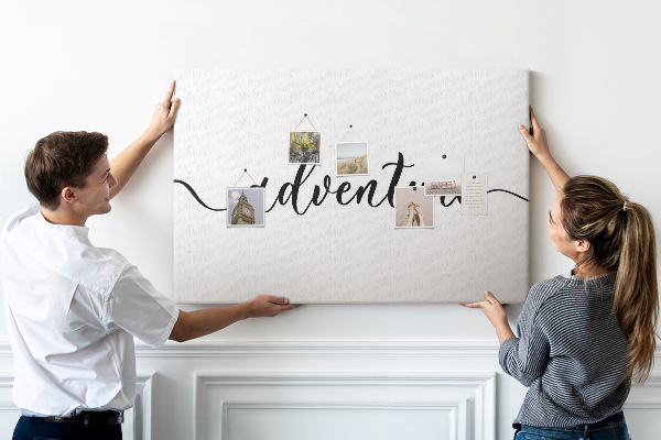 Tableau en liège Un voyage créatif vers des aventures inconnues