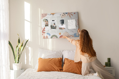 Tableau affichage liège Formes colorées et motifs abstraits de la semaine