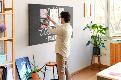 Tableau de liège L'aventure commence dans les montagnes