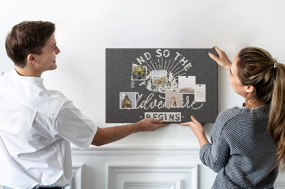 Tableau de liège L'aventure commence dans les montagnes