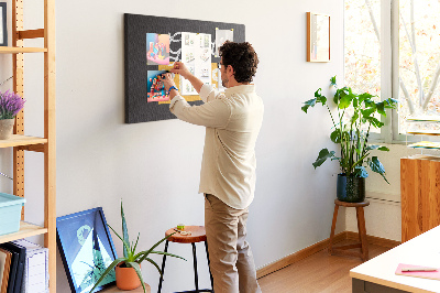 Tableau affichage liège Message positif sur fond sombre