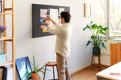 Tableau affichage liège Message positif sur fond sombre