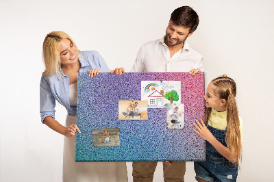 Tableau affichage liège Dégradé de couleurs dans les tons de violet.