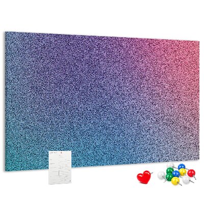 Tableau affichage liège Dégradé de couleurs dans les tons de violet.