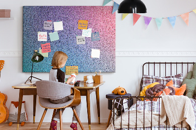 Tableau affichage liège Dégradé de couleurs dans les tons de violet.