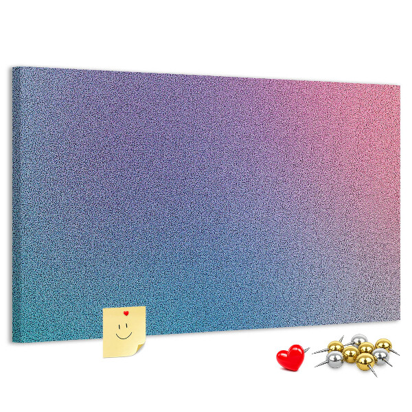 Tableau affichage liège Dégradé de couleurs dans les tons de violet.