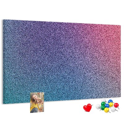 Tableau affichage liège Dégradé de couleurs dans les tons de violet.