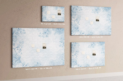 Tableau affichage liège Délicats motifs floraux en arrière-plan