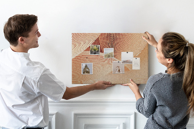 Tableau en liège Des vagues aux délicates nuances de beige