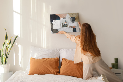 Tableau affichage liège Taches abstraites aux couleurs atténuées