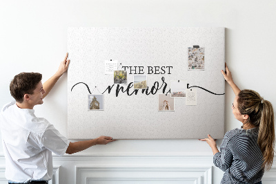 Tableau affichage liège Les plus beaux souvenirs dans un style élégant