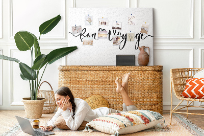 Tableau de liège Une inscription élégante pour dire adieu aux voyageurs