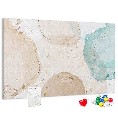 Tableau affichage liège Paysage abstrait aux teintes pastel