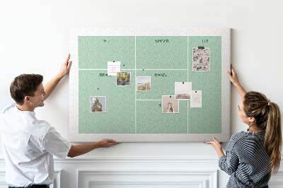 Tableau de liège Organiser les tâches sous forme de tableau