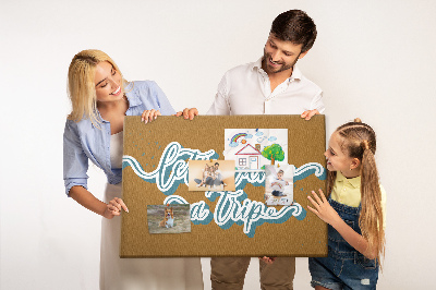 Tableau affichage liège Voyageons ensemble vers des lieux inconnus