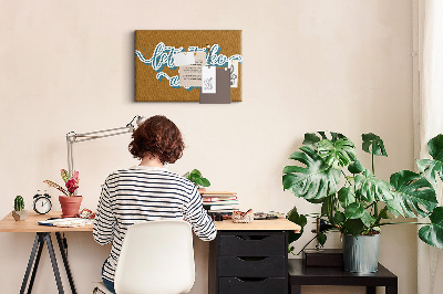 Tableau affichage liège Voyageons ensemble vers des lieux inconnus