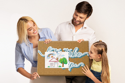 Tableau affichage liège Voyageons ensemble vers des lieux inconnus