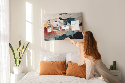 Tableau affichage liège Nuages abstraits aux couleurs atténuées