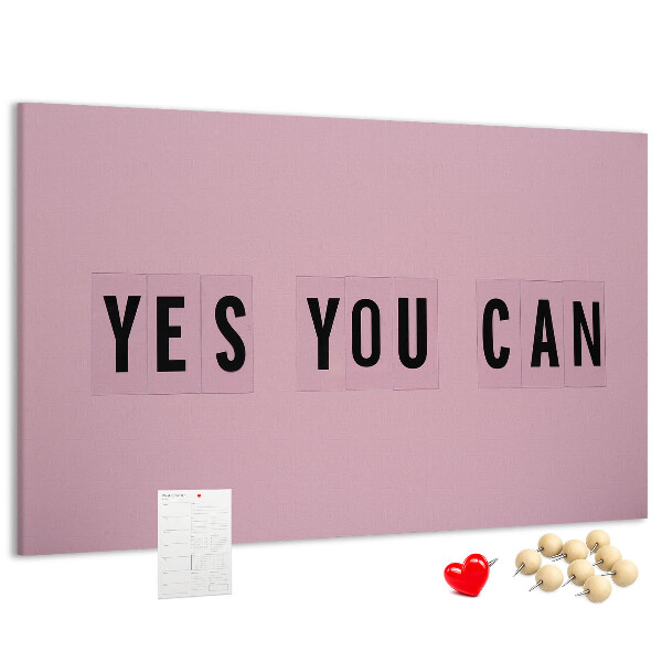 Tableau affichage liège Thème de la pensée positive et de la motivation.