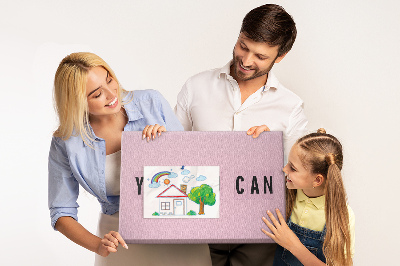 Tableau affichage liège Thème de la pensée positive et de la motivation.
