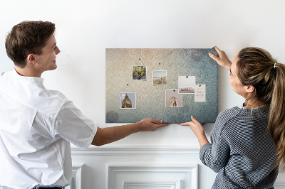 Tableau affichage liège Une carte ancienne aux taches délicates