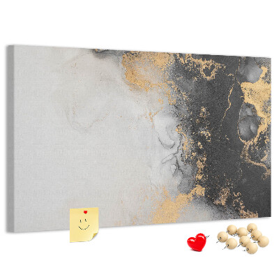 Tableau affichage liège Une abstraction élégante dans des nuances de noir.