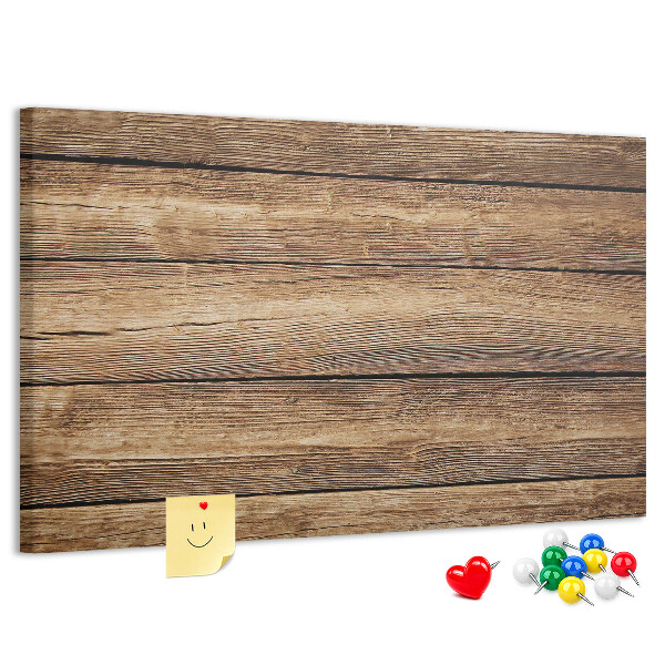 Tableau de liège Planches naturelles aux teintes chaudes.