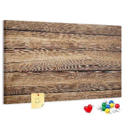 Tableau de liège Planches naturelles aux teintes chaudes.