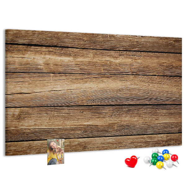 Tableau de liège Planches naturelles aux teintes chaudes.