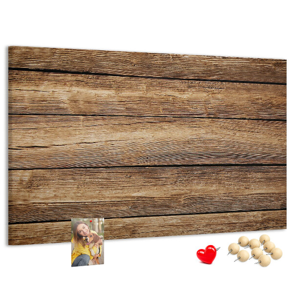 Tableau de liège Planches naturelles aux teintes chaudes.