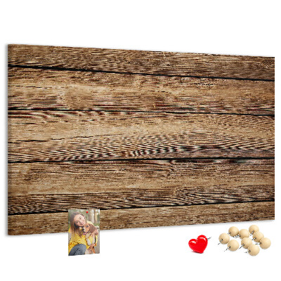 Tableau de liège Planches naturelles aux teintes chaudes.