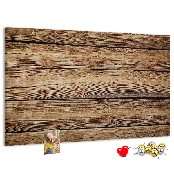 Tableau de liège Planches naturelles aux teintes chaudes.