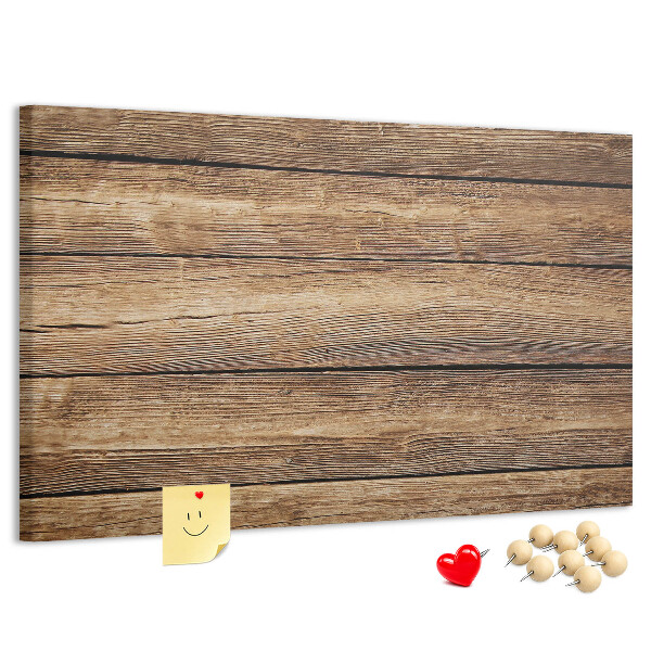 Tableau de liège Planches naturelles aux teintes chaudes.