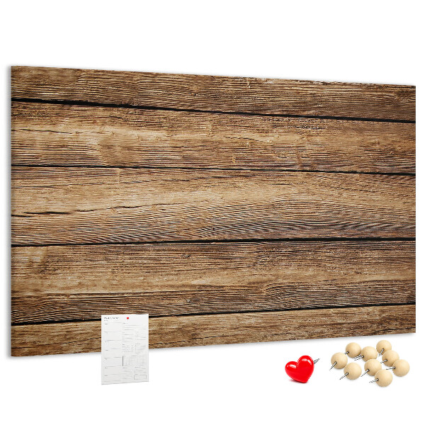 Tableau de liège Planches naturelles aux teintes chaudes.